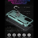 For Xiaomi Redmi Note 9 4G / 9T / 9 Power Shockproof TPU + PC Protective Case with 360 Degree Rotating Holder(Green)