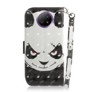 For Xiaomi Redmi Note 9T / 9 5G 3D Painted Pattern Magnetic Attraction Horizontal Flip Leather Case with Holder & Card Slot & Wallet & Lanyard(Angry Bear)