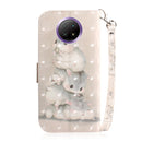 For Xiaomi Redmi Note 9T / 9 5G 3D Painted Pattern Magnetic Attraction Horizontal Flip Leather Case with Holder & Card Slot & Wallet & Lanyard(Squirrels)