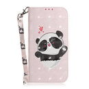 For Xiaomi Redmi Note 9T / 9 5G 3D Painted Pattern Magnetic Attraction Horizontal Flip Leather Case with Holder & Card Slot & Wallet & Lanyard(Love-heart Bear)