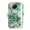 For Xiaomi Redmi Note 9T / 9 5G 3D Painted Pattern Magnetic Attraction Horizontal Flip Leather Case with Holder & Card Slot & Wallet & Lanyard(Watercolor Flowers)