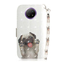 For Xiaomi Redmi Note 9T / 9 5G 3D Painted Pattern Magnetic Attraction Horizontal Flip Leather Case with Holder & Card Slot & Wallet & Lanyard(Pekingese Dag)