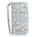 For Xiaomi Redmi Note 10 Pro 3D Painted Pattern Magnetic Attraction Horizontal Flip Leather Case with Holder & Card Slot & Wallet & Lanyard(Magnolia)
