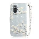 For Xiaomi Redmi Note 10 Pro 3D Painted Pattern Magnetic Attraction Horizontal Flip Leather Case with Holder & Card Slot & Wallet & Lanyard(Magnolia)