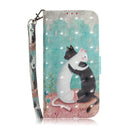 For Xiaomi Redmi Note 10 Pro 3D Painted Pattern Magnetic Attraction Horizontal Flip Leather Case with Holder & Card Slot & Wallet & Lanyard(Black White Cat)
