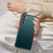 For Samsung Galaxy S21 FE Magnetic Side Window View Shockproof Horizontal Flip Leather Case(Green)