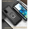 For Samsung Galaxy S20 FE / FE 5G PC + Rubber 3-layers Shockproof Protective Case with Rotating Holder(Black)