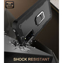 For Samsung Galaxy S20 FE / FE 5G PC + Rubber 3-layers Shockproof Protective Case with Rotating Holder(Black)