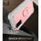 For Samsung Galaxy S20 FE / FE 5G PC + Rubber 3-layers Shockproof Protective Case with Rotating Holder(Grey White + Rose Gold)