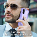 For Samsung Galaxy S20 FE / FE 5G PC + Rubber 3-layers Shockproof Protective Case with Rotating Holder(Purple)