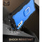 For LG Velvet PC + Rubber 3-layers Shockproof Protective Case with Rotating Holder(Black + Blue)