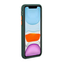 Card Slot Design Shockproof TPU Protective Case For iPhone 12 mini(Dark Green)