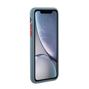 Card Slot Design Shockproof TPU Protective Case For iPhone XR(Gray)