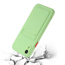 Card Slot Design Shockproof TPU Protective Case For iPhone XR(Green)