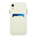Card Slot Design Shockproof TPU Protective Case For iPhone XR(White)