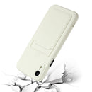 Card Slot Design Shockproof TPU Protective Case For iPhone XR(White)