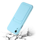Card Slot Design Shockproof TPU Protective Case For iPhone XR(Sky Blue)