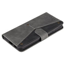 For Samsung Galaxy S21 FE Stitching Calf Texture Horizontal Flip Leather Case with Holder & Card Slots & Wallet(Gray)