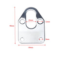 A5170 Car SBC Chrome-plated Fuel Pump Gasket with Hole for Chevrolet
