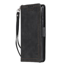 For Samsung Galaxy S21 FE Retro Splicing Horizontal Flip Leather Case with Card Slots & Holder & Wallet(Black)