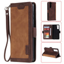 For Samsung Galaxy S21 FE Retro Splicing Horizontal Flip Leather Case with Card Slots & Holder & Wallet(Brown)