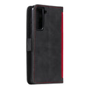 For Samsung Galaxy S21 FE Retro Splicing Horizontal Flip Leather Case with Card Slots & Holder & Wallet(Red)