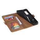 For Samsung Galaxy S21 FE Retro Splicing Horizontal Flip Leather Case with Card Slots & Holder & Wallet(Brown)