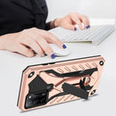 For OPPO A54 / A74 / A93 5G Shockproof TPU + PC Protective Case with Holder(Rose Gold)