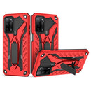 For OPPO A54 / A74 / A93 5G Shockproof TPU + PC Protective Case with Holder(Red)