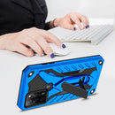 For OPPO A54 / A74 / A93 5G Shockproof TPU + PC Protective Case with Holder(Blue)