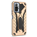For Xiaomi Redmi Note 10 Pro Shockproof TPU + PC Protective Case with Holder(Gold)