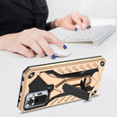 For Xiaomi Redmi Note 10 Pro Shockproof TPU + PC Protective Case with Holder(Gold)