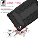 For Lenovo Tab M10 HD 2nd Gen TB-X306X T-shaped Bracket Contrast Color Shockproof PC + Silicone Flat Protective Case(Black)