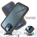 Starry Sky Solid Color Series Shockproof PC + TPU Case with PET Film For iPhone 12 / 12 Pro(Black)
