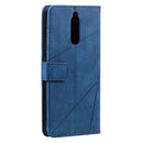 For Huawei Mate 10 Lite Skin Feel Splicing Horizontal Flip Leather Case with Holder & Card Slots & Wallet & Photo Frame(Blue)