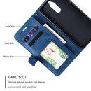 For Huawei Mate 10 Lite Skin Feel Splicing Horizontal Flip Leather Case with Holder & Card Slots & Wallet & Photo Frame(Blue)