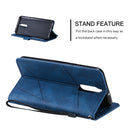For Huawei Mate 10 Lite Skin Feel Splicing Horizontal Flip Leather Case with Holder & Card Slots & Wallet & Photo Frame(Blue)