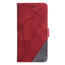 For Huawei Mate 10 Lite Skin Feel Splicing Horizontal Flip Leather Case with Holder & Card Slots & Wallet & Photo Frame(Red)