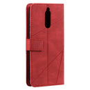 For Huawei Mate 10 Lite Skin Feel Splicing Horizontal Flip Leather Case with Holder & Card Slots & Wallet & Photo Frame(Red)
