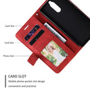 For Huawei Mate 10 Lite Skin Feel Splicing Horizontal Flip Leather Case with Holder & Card Slots & Wallet & Photo Frame(Red)