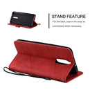 For Huawei Mate 10 Lite Skin Feel Splicing Horizontal Flip Leather Case with Holder & Card Slots & Wallet & Photo Frame(Red)