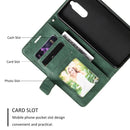For Huawei Mate 10 Lite Skin Feel Splicing Horizontal Flip Leather Case with Holder & Card Slots & Wallet & Photo Frame(Green)