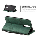 For Huawei Mate 10 Lite Skin Feel Splicing Horizontal Flip Leather Case with Holder & Card Slots & Wallet & Photo Frame(Green)