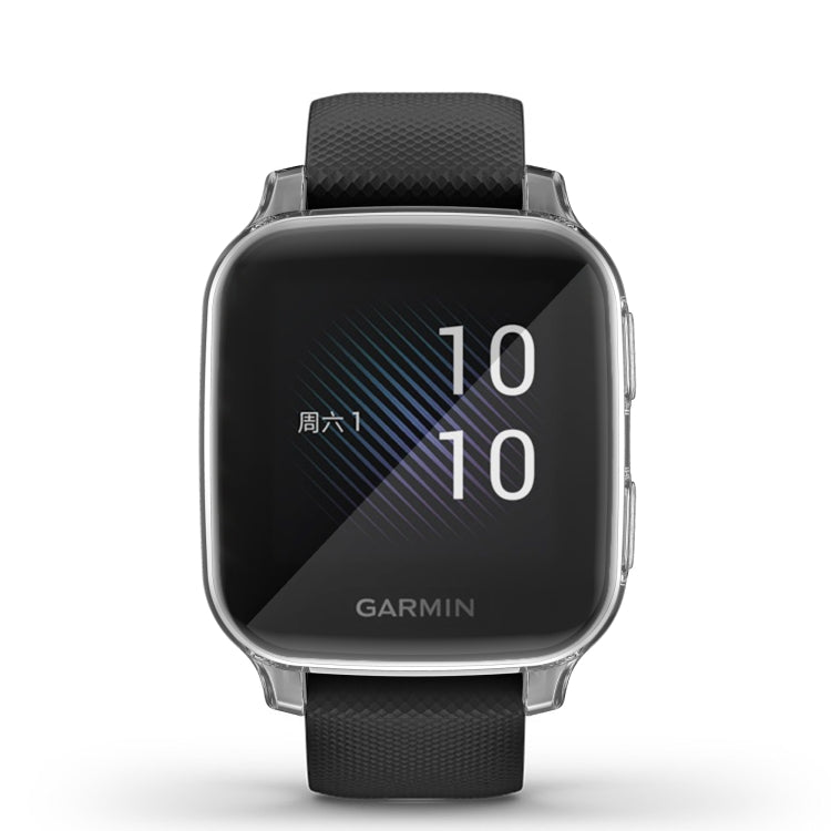 For Garmin Venu Sq Full Coverage TPU Electroplating Protective Case(Transparent)