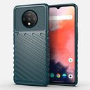 For OnePlus 7T Thunderbolt Shockproof TPU Soft Case(Dark Green)