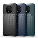 For OnePlus 7T Thunderbolt Shockproof TPU Soft Case(Dark Green)