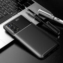 For OPPO A74 5G Carbon Fiber Texture Shockproof TPU Case(Black)