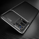 For OPPO A74 5G Carbon Fiber Texture Shockproof TPU Case(Black)