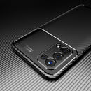 For OPPO A74 5G Carbon Fiber Texture Shockproof TPU Case(Black)