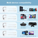 ONIKUMA X11 Cat Ear Design RGB LED Light Wired Gaming Headset with Mic (White)